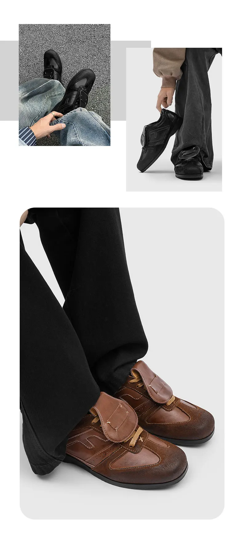 Plus Size 38-46 Handmade Leather Shoes Men Handmade Shoe Casual Loafers Soft Breathable Flats Shoes Men's Moccasins for Driving