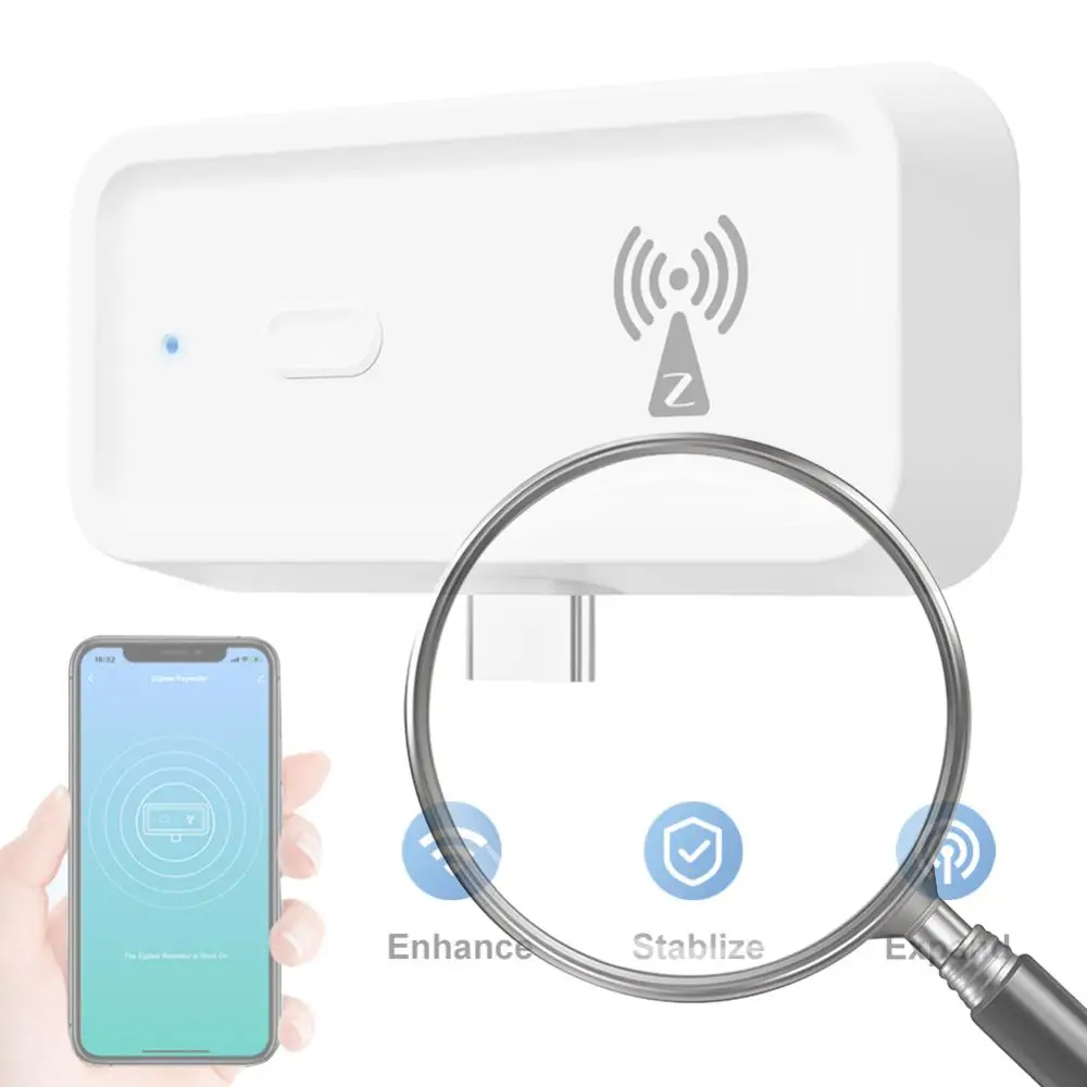 

Усилитель сигнала Tuya Smart Home Zigbee, тип C, расширитель диапазона, устройства автоматизации, работает с Alexa, Google Home, умный дом