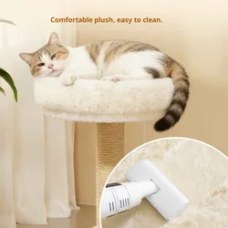 Árbol para gatos en media luna con cama integrada y rascador