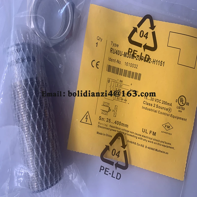 

Ultrasonic sensor RU40U-M18M-UP8X2-H1151 RU40U-M18E-2UP8X2T-H1151 In stock