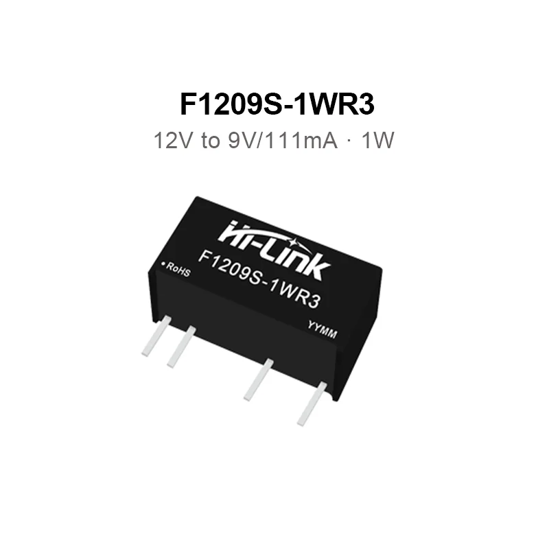 แหล่งจ่ายไฟขนาดเล็ก F1205/03S-1WR3 12V อินพุต3.3/5/9/12/15/24V 1W DC DC DC โมดูลป้องกันไฟฟ้าลัดวงจร