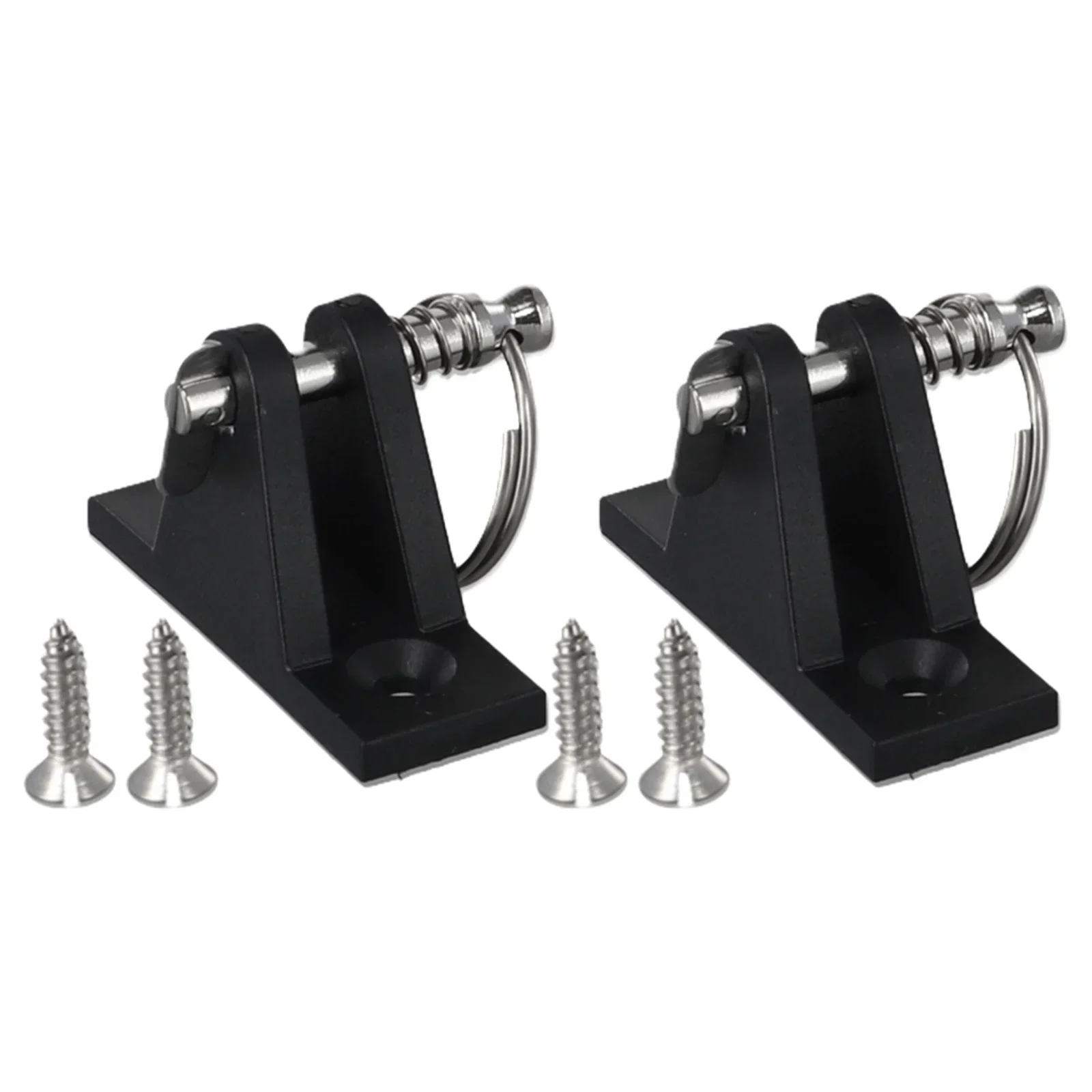 Resistant Nylon Hinge Set 2 Pack With Quick Release Pin And Stainless Steel Screws For Bimini Top Applications