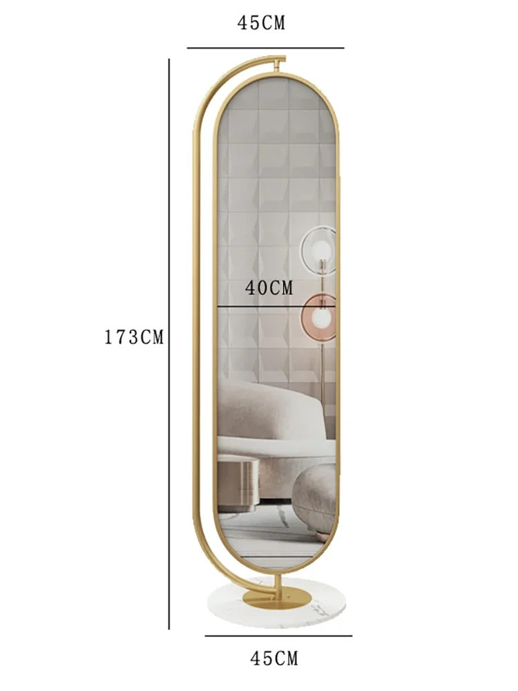 Nordic Floor Rotatable Mild Luxury Marble Hallway