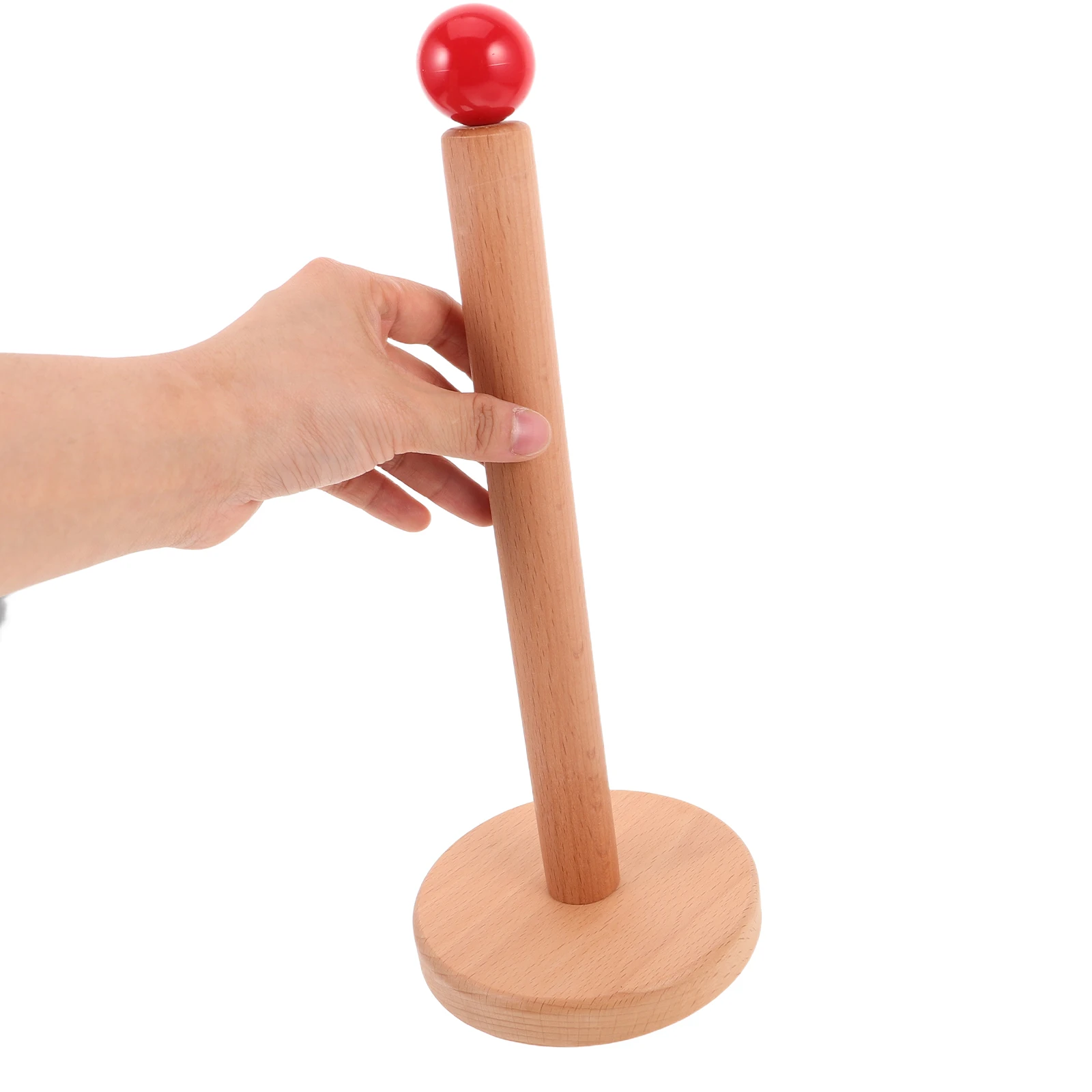 

Solid Wood Jewelry Storage Rack Accessories Organizer Stand Large Capacity Desktop Girls Hair Tie Holder Wooden Scrunchy Tower