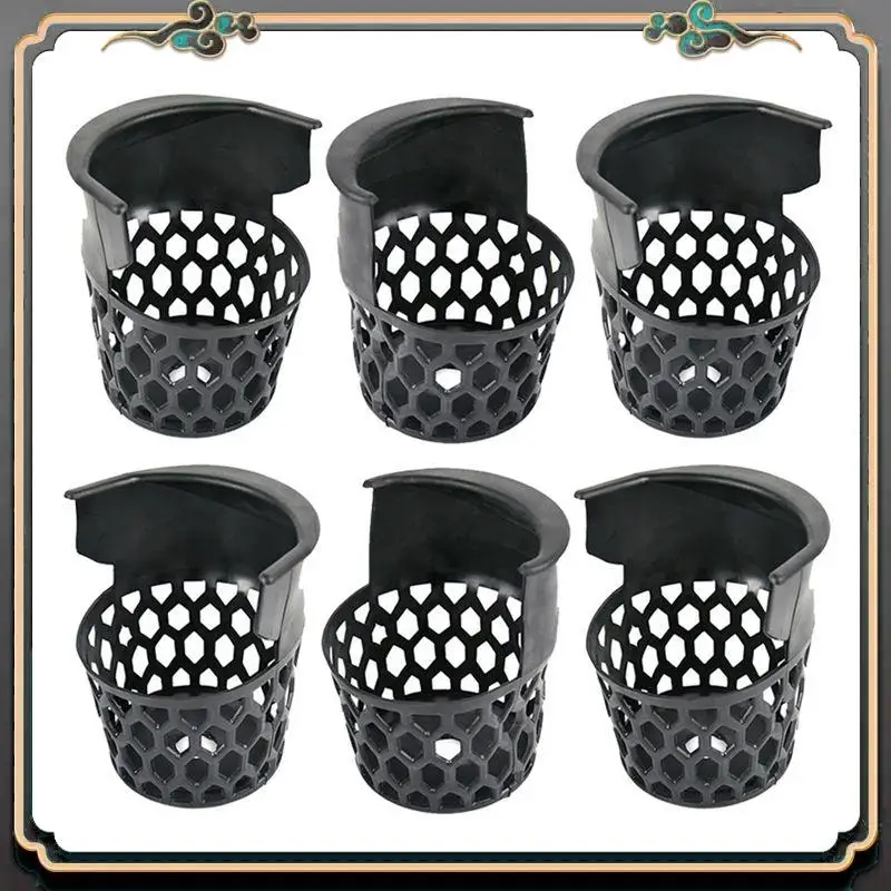 

6 Pcs Pool Table Pockets Billiard Pockets Set Black Billiards Net Bag Entertainment Web Pockets Snooker Baskets Limited Time Off