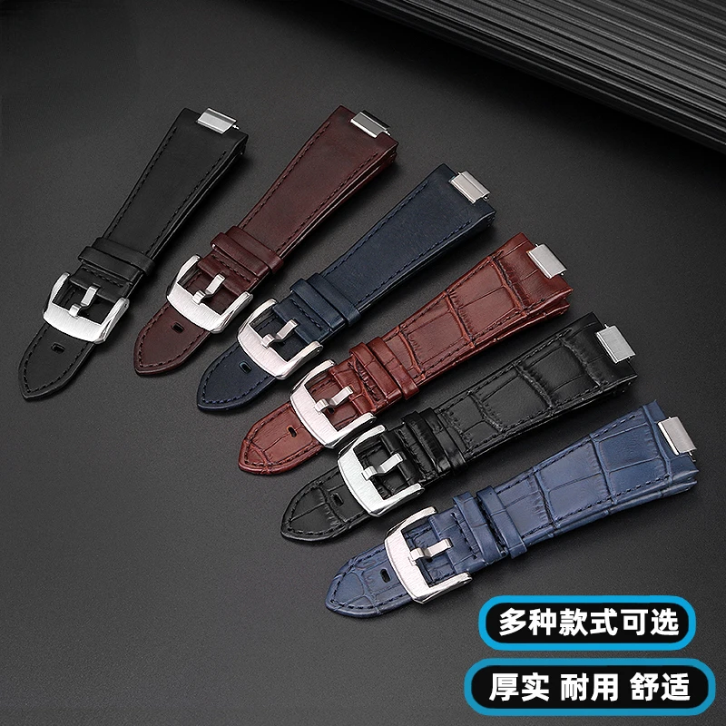 For Tissot 1853 PRX T137 series Strap Belt Genuine Leather Watchband T137.407 T137.410 Men's Bracelet Watch Wrist Strap 26-12mm