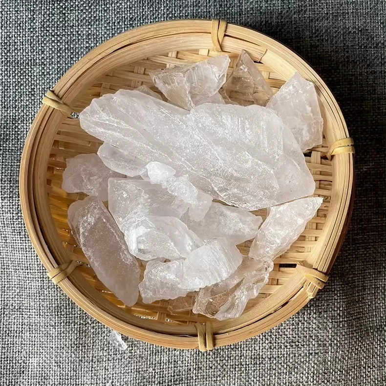Natural White Alum Crystal Stone Rocks Pure Crystals Mineral