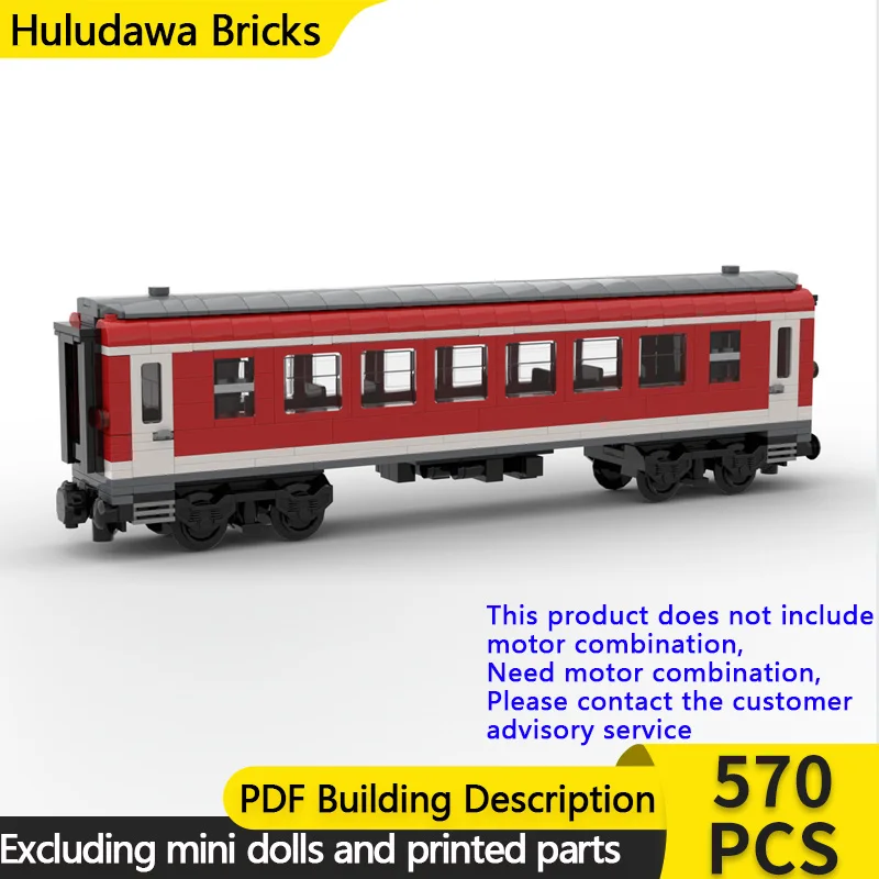

Модель городского автомобиля MOC, строительные кирпичи, Regional Express Train Wagon, модульная технология, подарки, праздник, сборка, детские игрушки, костюм