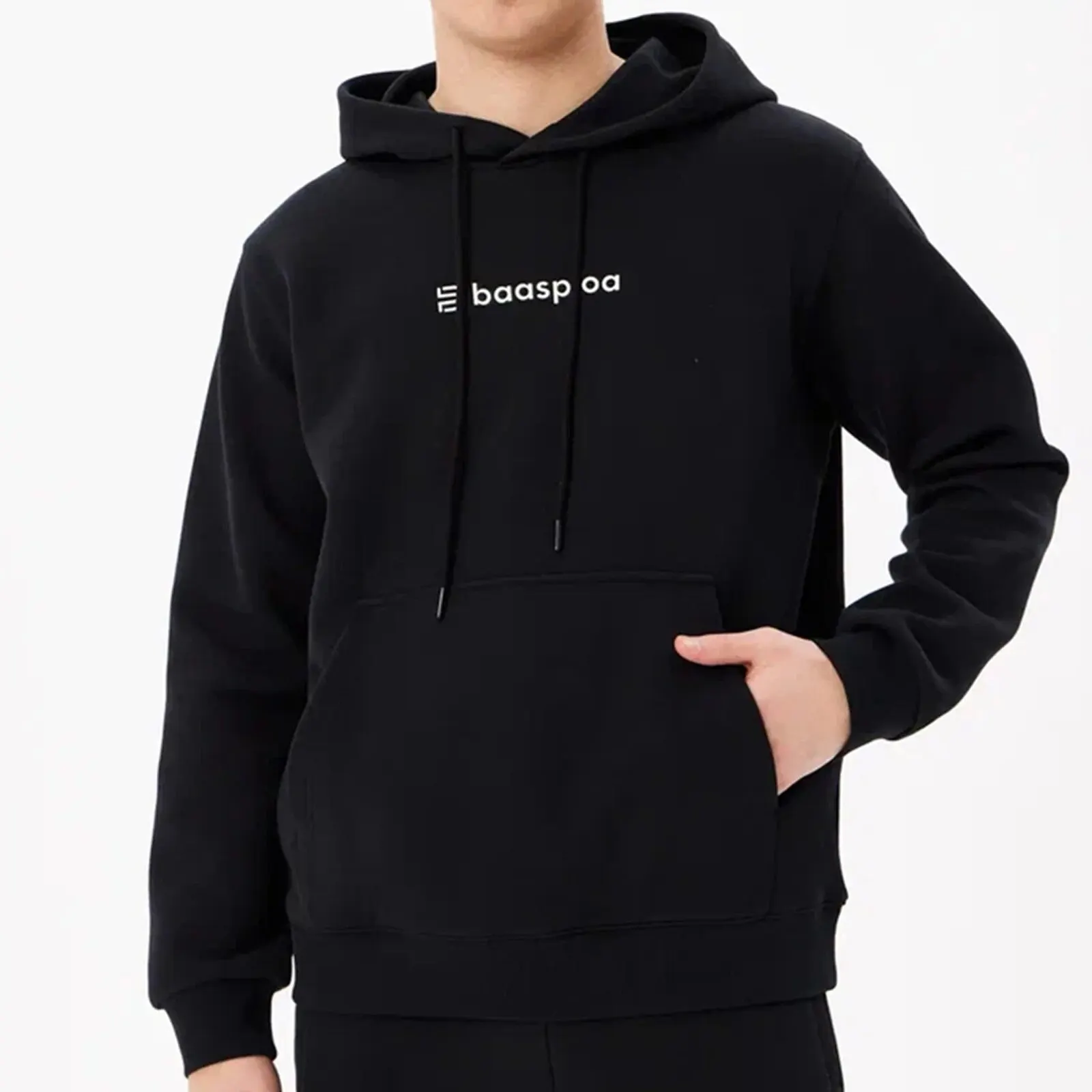 Baasploa Men Sport Hoodies New Spring Comfort Loose Casual Clothing for Men Brand Soft Solid Sportswear New Arrival