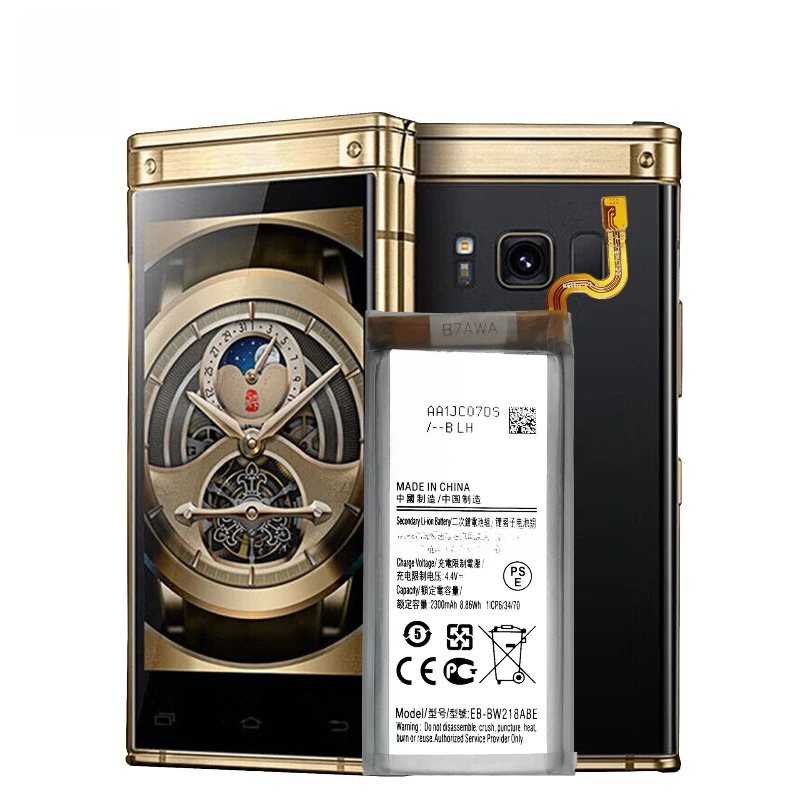 Brand New EB-BW218ABE 2300mAh High Quality Mobile Phone Replacement Battery For Samsung Golden 5 W2018 SM-W2018 + tools