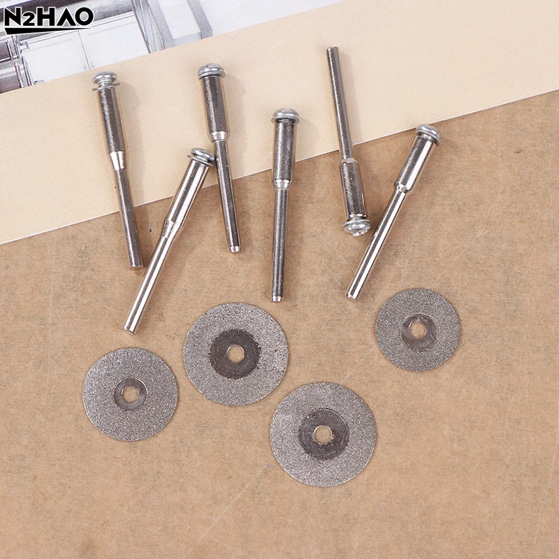 10pcs Mini Sharp Diamond Cutting Rotary Tool Cutting Discs With Holes DIY Tools Accessories