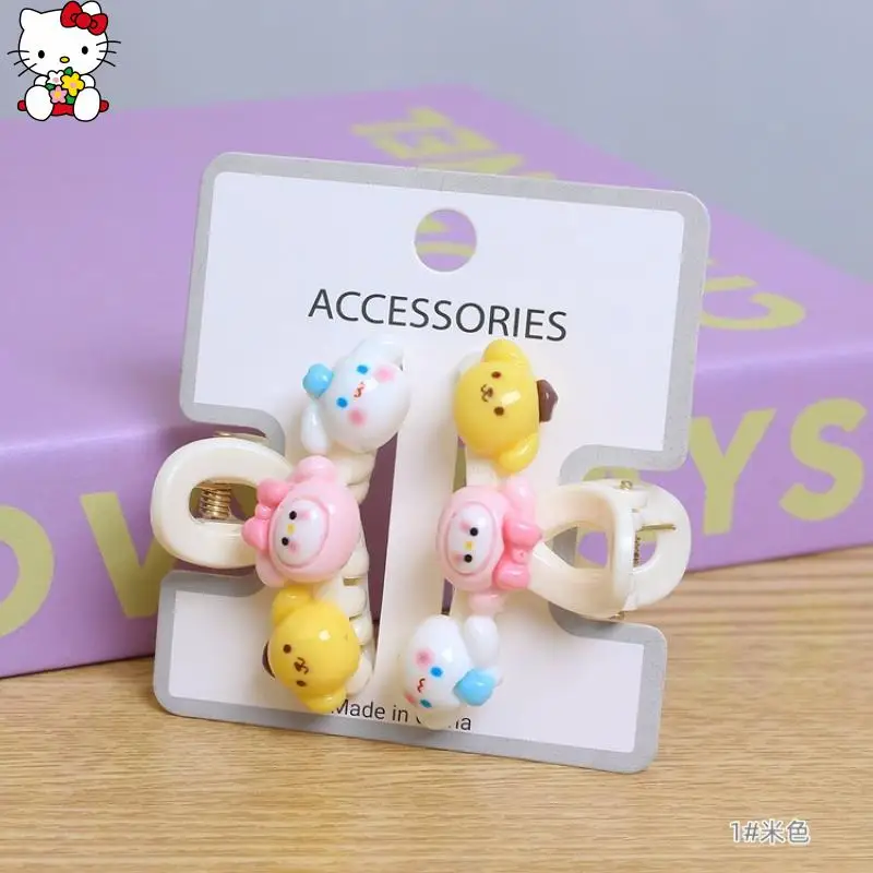 لطيف سانريوس كورومي بلدي ميلودي انتزاع صغير كليب غرامة 2 قطعة الكرتون الإسورة كليب الإنترنت المشاهير الصغيرة انتزاع كليب هدايا عيد