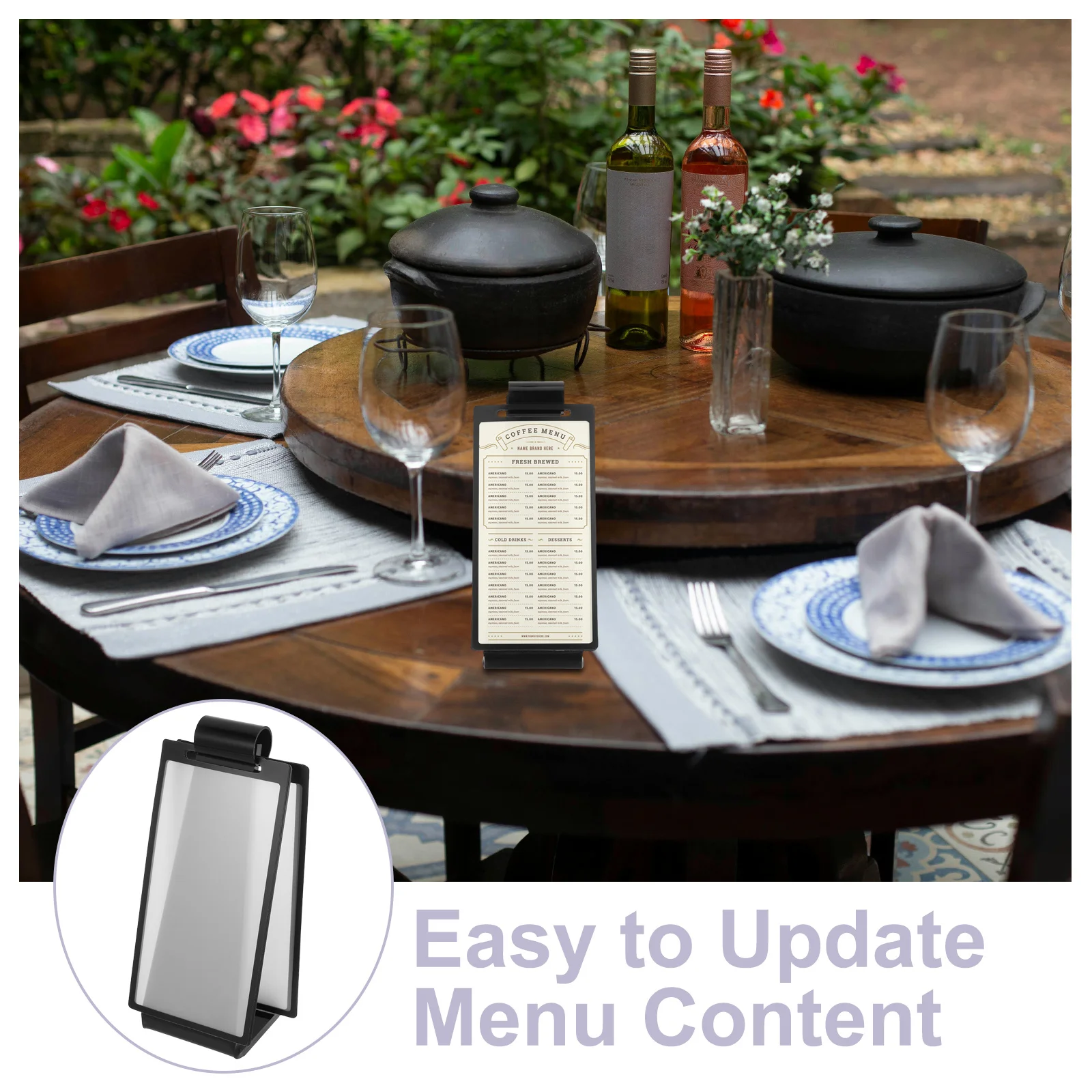 Acrylic Table Sign Flip Stand For Restaurants Parties Advertising Menu Display Retail Wedding Desktop Display Stand Tabletop