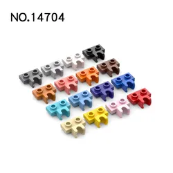 20pcs MOC Parts 14704 Plate Modified 1 x 2 with Small Tow Ball Socket on Side Compatible Brick Building Block Particle Kid Toy