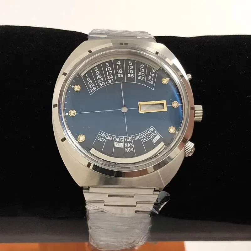 

Perpetual Calendar Case DL 46941 46943 Movement Large Dial All Steel Cover Organic Rubber Cover Watch Accessories