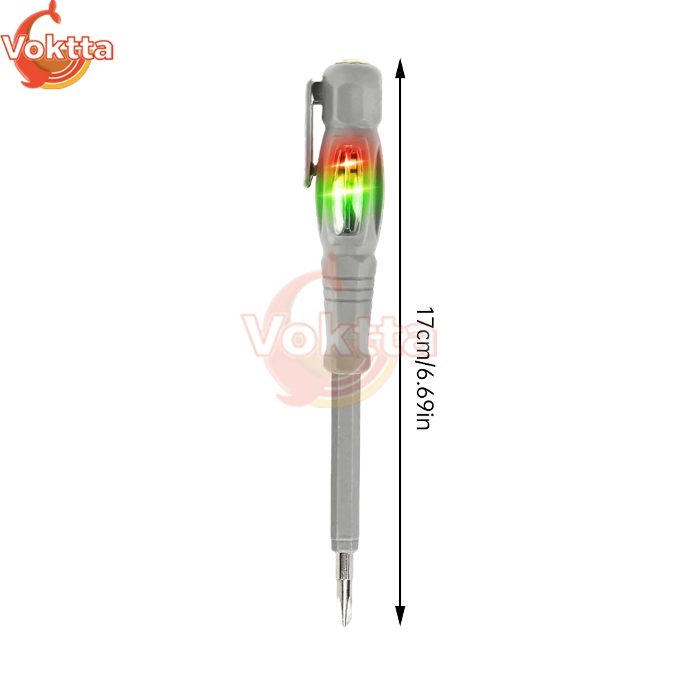 AC24-250V Voltage Tester Pen Non-contact Induction Electric Screwdriver Test Pencil Electrician Circuit Bulb Indicator Test Tool