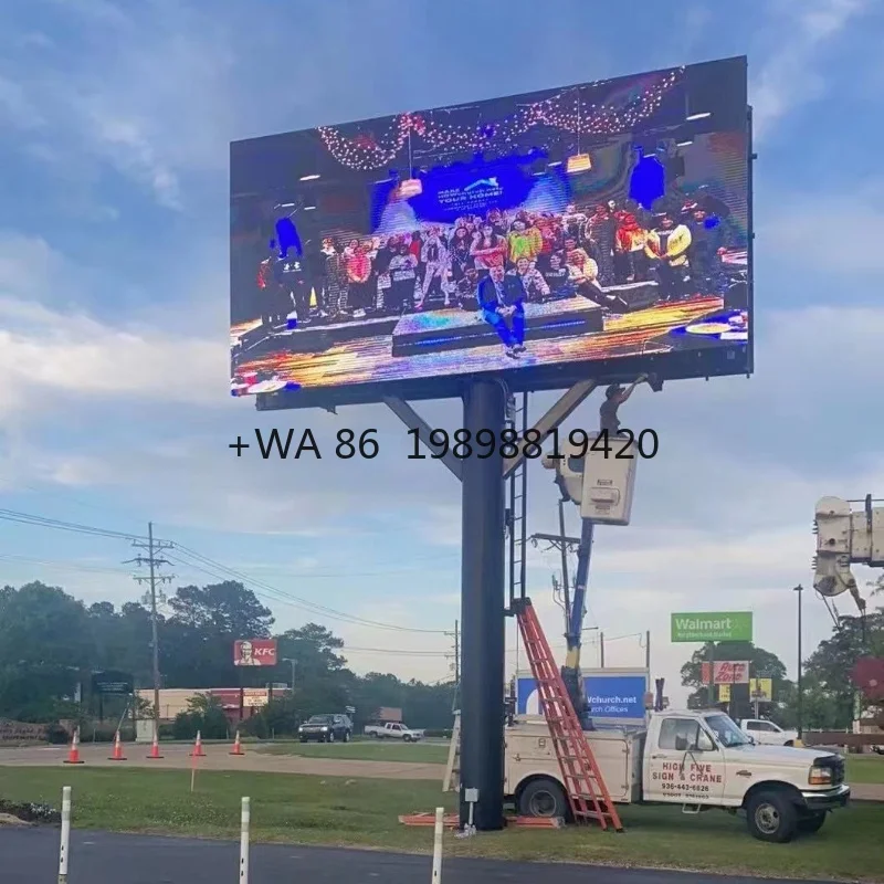 Lecede Digital Signage and Displays Led Sign Board Outdoor Screen Roadside Building Giant Billboard Led Video Wall