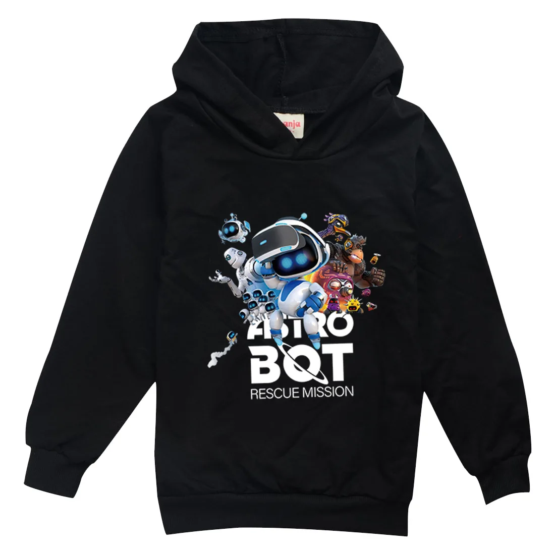 Cartoon Hoodies 2024 Game ASTRO BOT Hooded Sweatshirts Boy Girl Casual Pullover Kids Clothes Spring Fall Tops Children Clothing