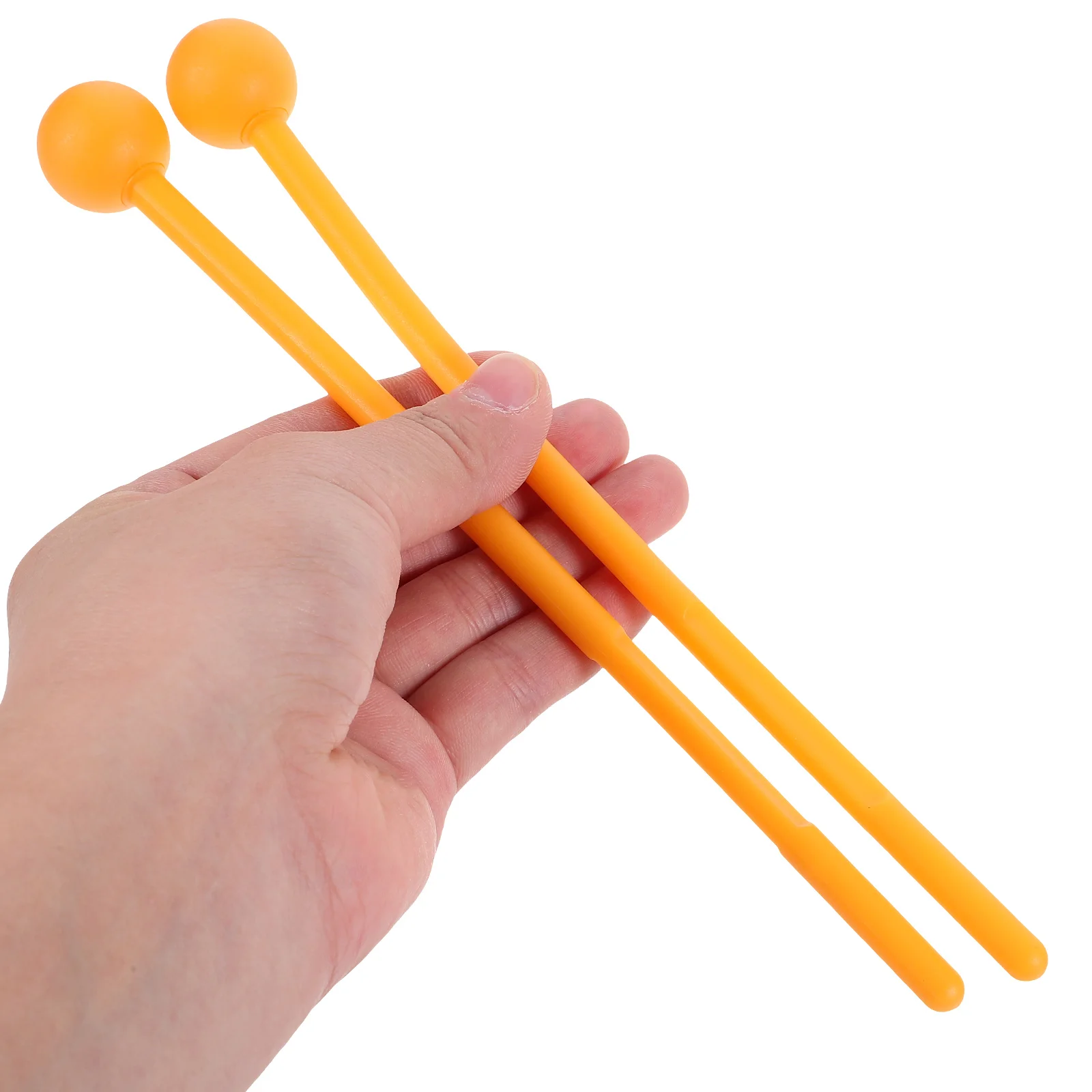 2 Pcs Carillon Hammer Music Instrument Mallets Portable Tongue Drum Stick Plastic Sticks Percussion Musical Kids