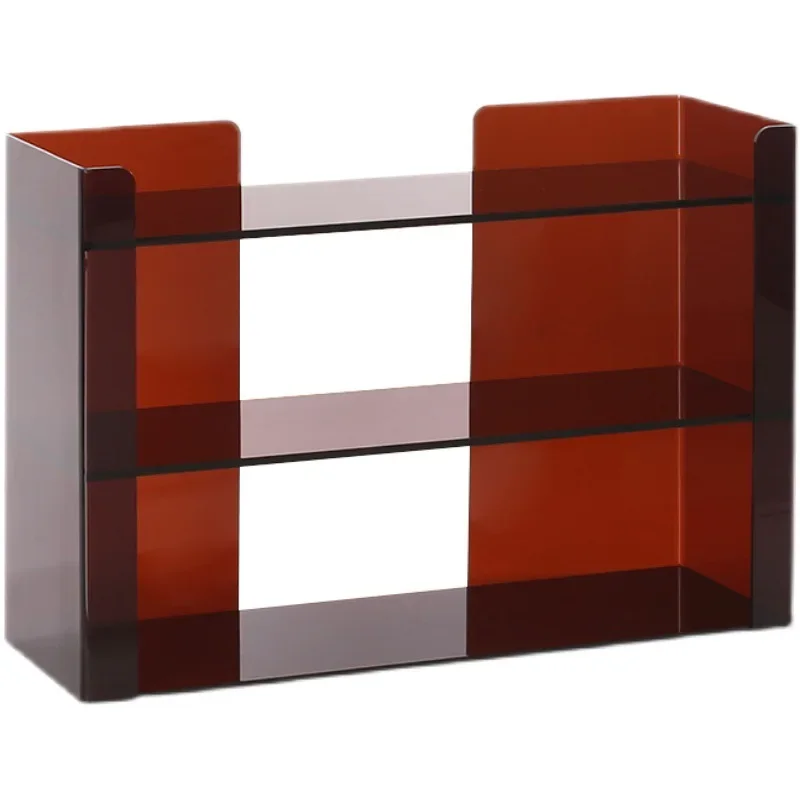 

Household dining table multi-layer acrylic cup holder, desk large capacity cosmetics storage rack