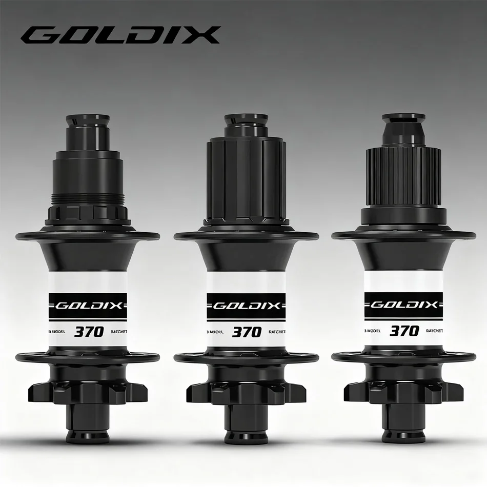 

GOLDIX M370 32 Hole Boost Mountain Bike Wheel Hub Ratchet Sealed Bearing 6 Bolt Disc Brake J Elbow Compatible with SWISS Hub