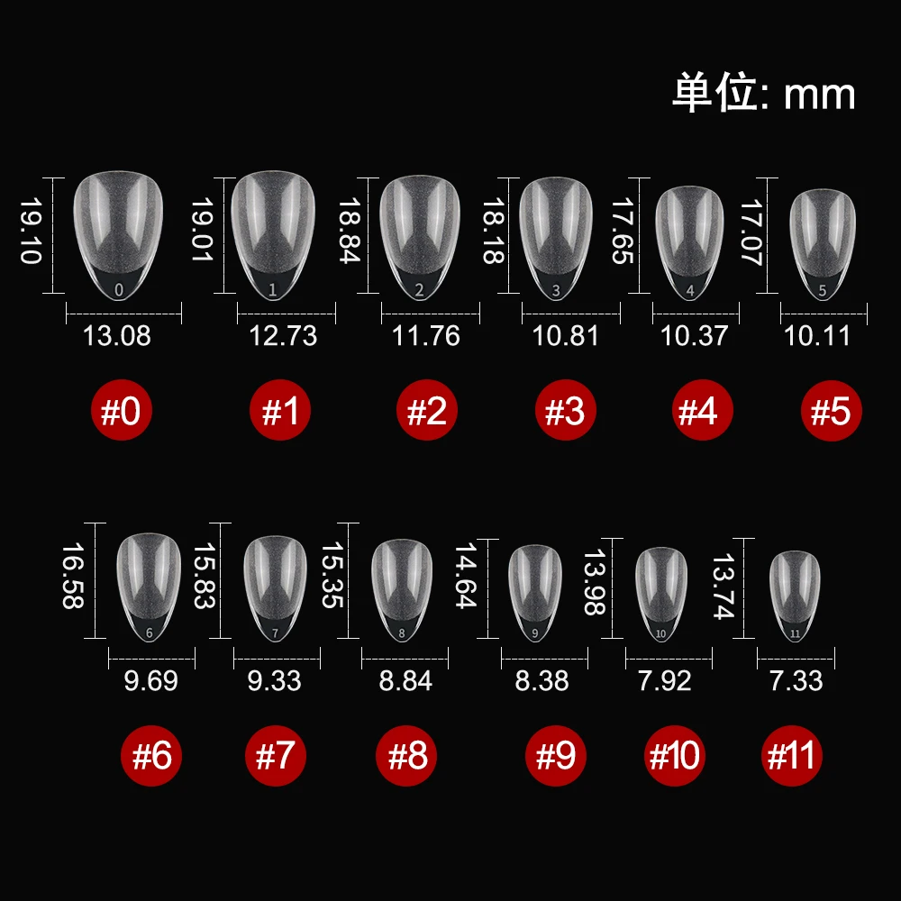 120pcs XXS Short Almond Full Cover Sculpted Soft Gel Nail Tips Press on Nail Extension System Nail Artificial Fake Nail Supplies