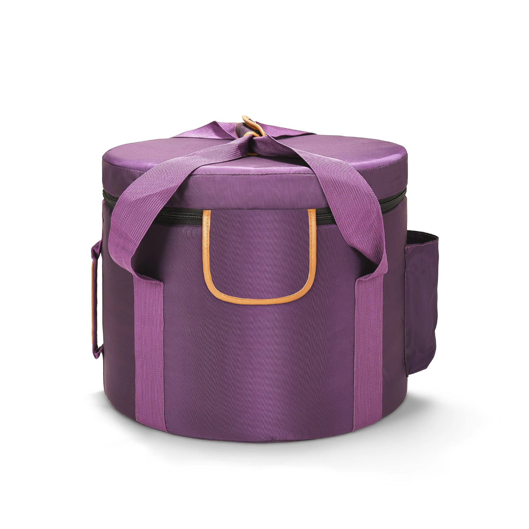 Purple Crystal Singing Bowl Canvas Carry Case, Travelling Bag, 16 Inch