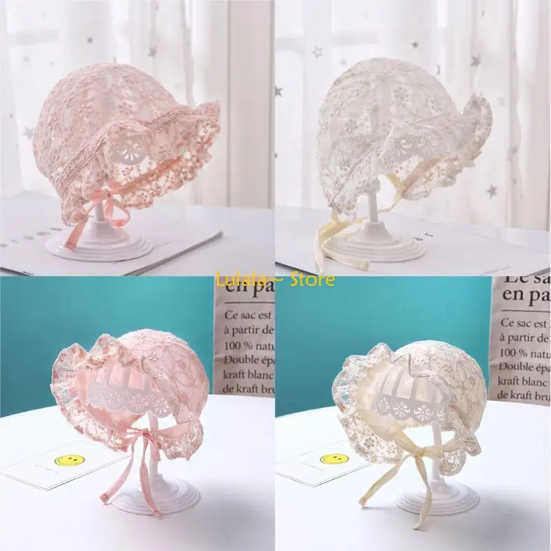 

Y4QA Infants Lace Hat Photography Prop Posing Aid Photo Outfits Accessories
