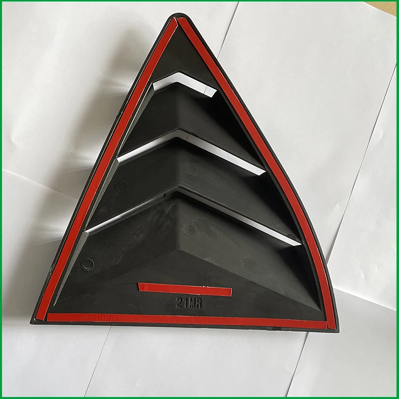 Car Styling For Skoda Octavia 4 Sedan 2020-2022 Rear Triangular Window Louver Shutters Vent Cover Trim Auto Accessories