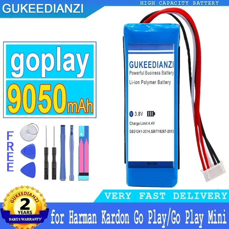 9050mAh GUKEEDIANZI Battery goplay for Harman/Kardon Go Play Mini Big Power Bateria