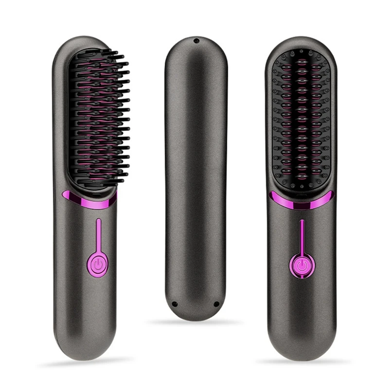 Fast Heated Straightener Brush Straightener Brush Third Gear Adjustable Hair Curler Portable Heating Comb