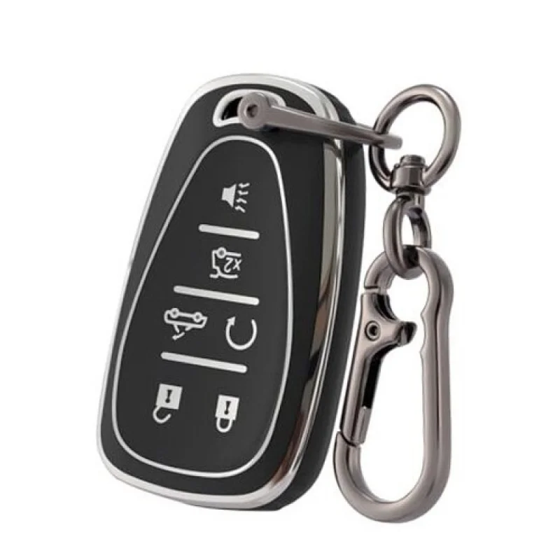 

Чехол для ключей A+ для Chevy Camaro с брелком, мягкий чехол для ключей от машины на 2016, черный