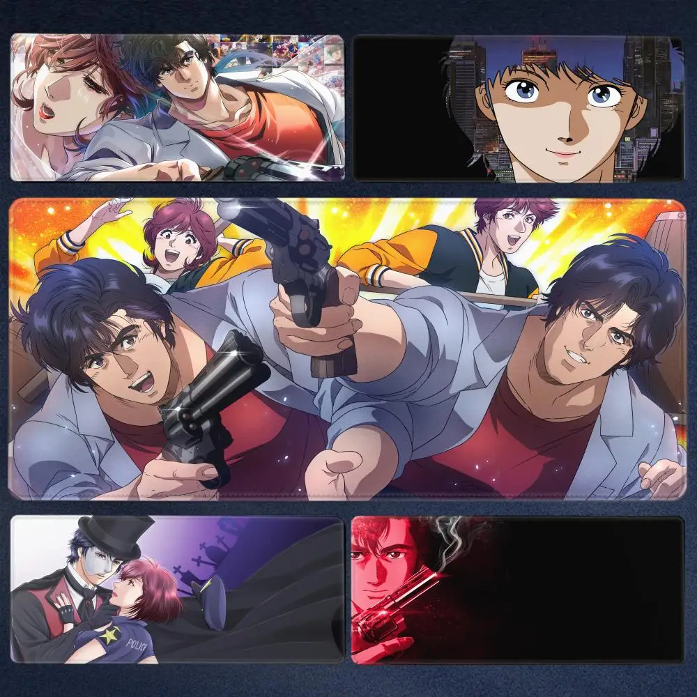 City Hunter Mouse Pad Play Mat,Large XXL90x40cmx5mm,stitch Desk Mats,Gaming Accessories,PC Parts