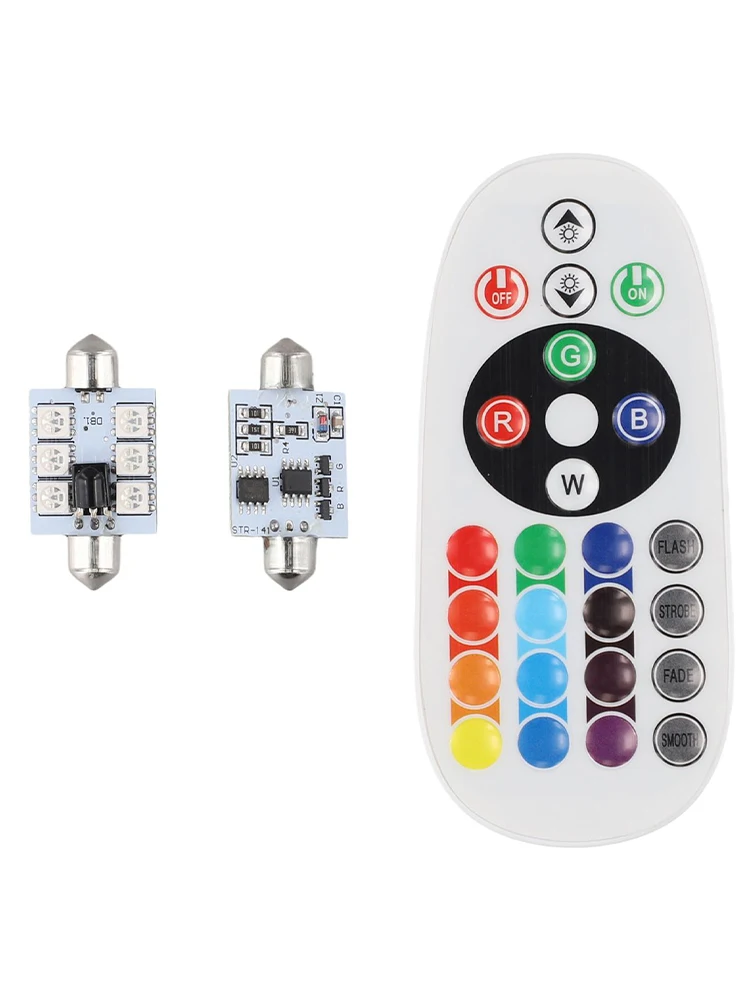 2 PCS Set Reading Light 90-100LM W for smd 5050 Controlled By for flash for mode Multi for color Controlled Dome Reading Light