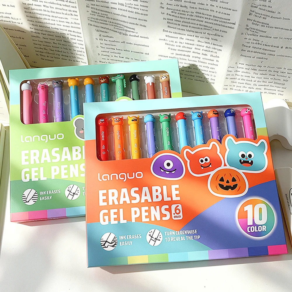 Creative Erasable Gel Pens Set For For Aihao Multicolor Stationery Tip Writing Tools For Office School Journaling