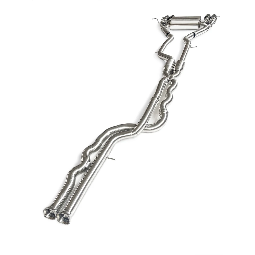 Cat-back exhaust for BMW M3 F80 F82 3.0T 2014-2019 304 stainless steel long tube automobile exhaust pipe muffler system