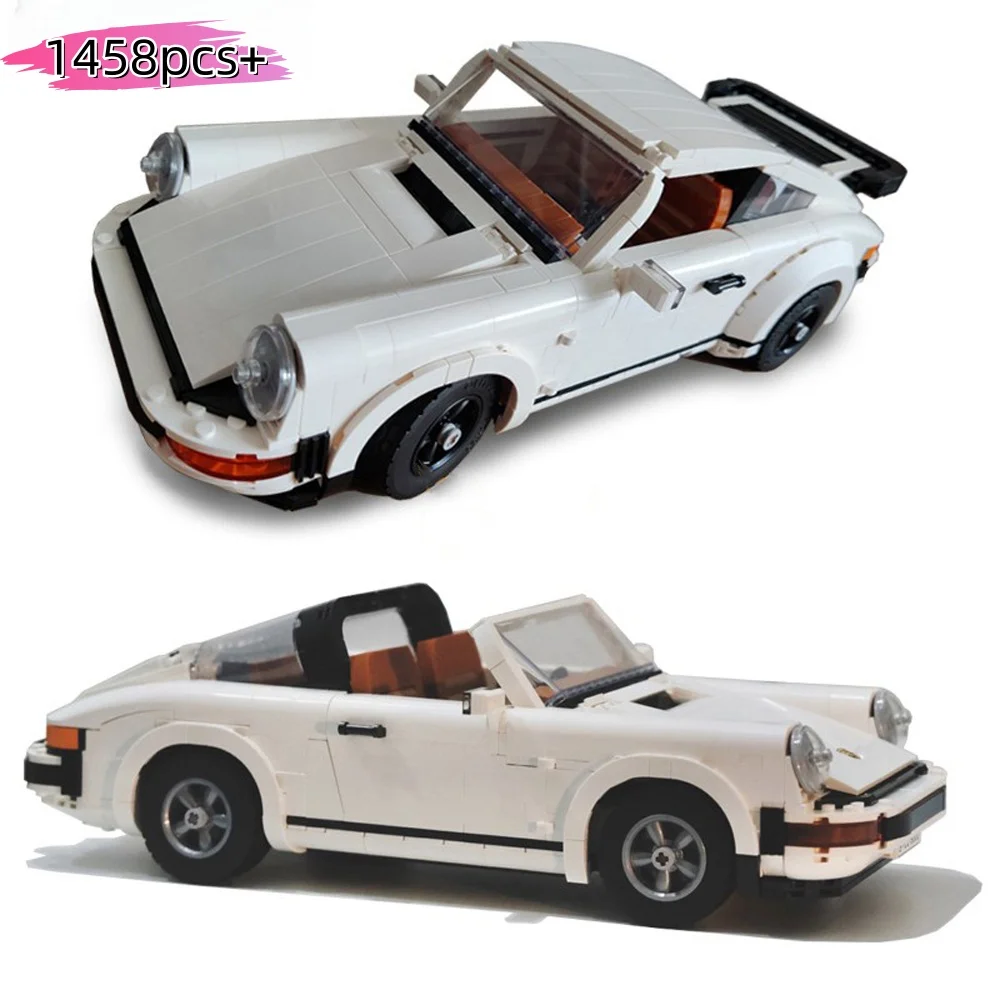 Technical Retro Porscheed 911 Convertible Sports Car Building Blocks Set Model Racing Vehicle Assembly Bricks Toys for Kid Gift