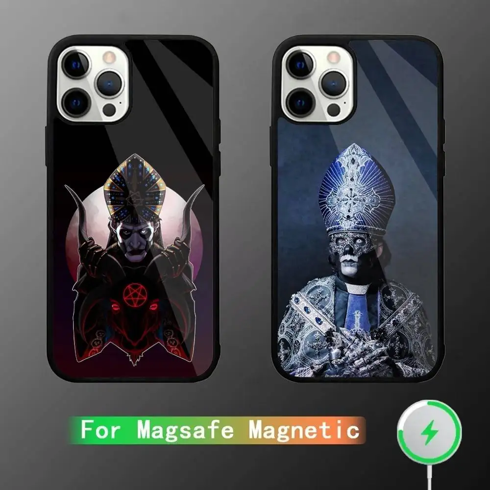 

Band G-Ghost Papa IV Phone Case For iPhone 16,15,14,13,12,11,Pro,Max,Plus,Mini,SE New Magsafe Magnetic Wireless Charging