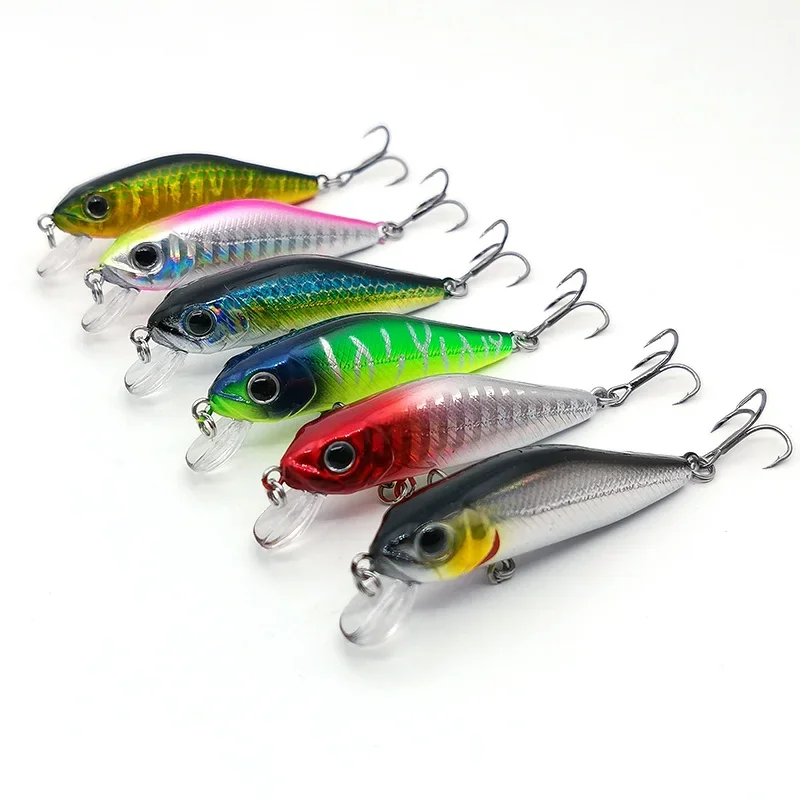 Señuelo Minnow flotante 55mm 4,8g Crankbait – Pesca lubina Japan Topwater - imagen 2