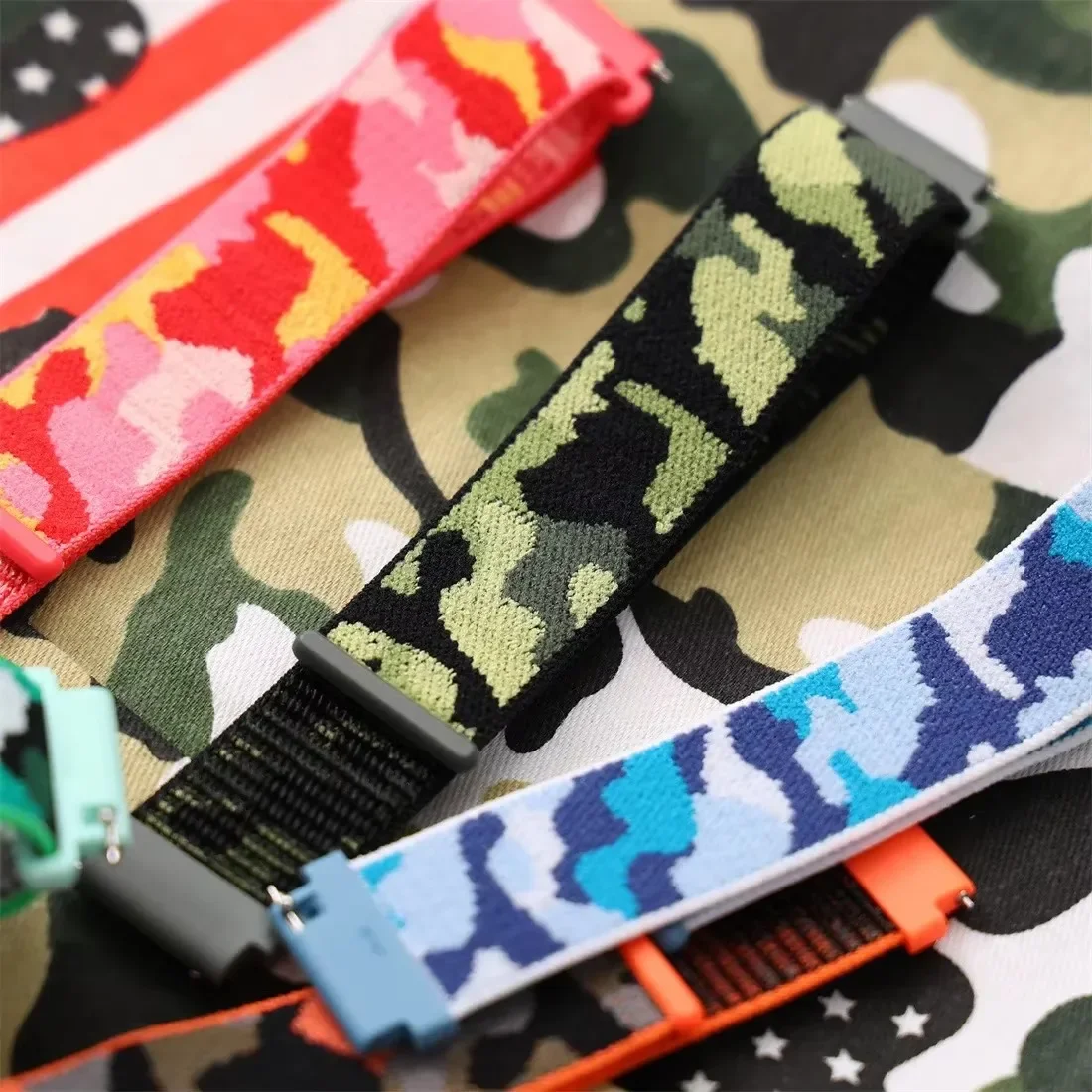 التمويه النايلون حلقة حزام ل Huami Amazfit T-Rex 3 الذكية حزام الساعات سوار رياضي ل Amazfit T-REX 3 الفرقة الرياضة معصمه