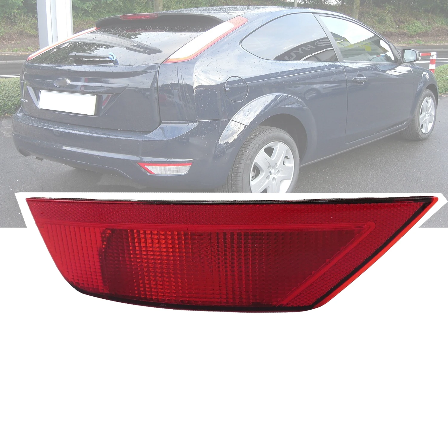 Rear Left / Right Fog Light Lamp Lens For Mk2 Facelift 2008 2009 2010 2011 Bumper Reflector Housing 1490657 1505706