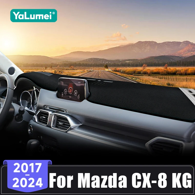 Für Mazda CX-8 CX8 KG 2017 2018 2019 2020 2021 2022 2023 2024 Auto Dashboard Abdeckung Vermeiden Licht Pads Nicht-slip Matten Zubehör