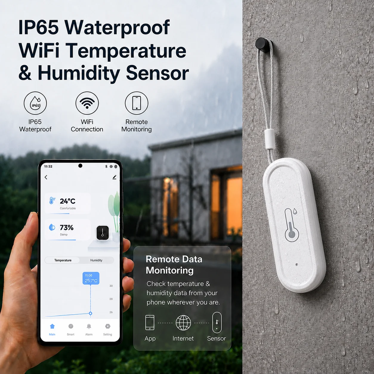 Tuya WiFi Temperature and Humi - огляд і ціна Smart Garden Arduino