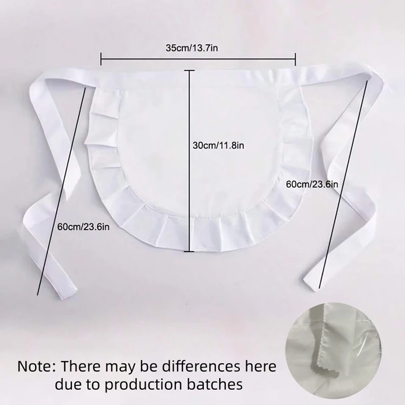 Costume de tablier et collants de taille pour jeu de rôle, cadeau de fête de cuisine, tablier en dentelle de couleur unie, serveur, cadeau d'habillage pour couple, 1 pièce