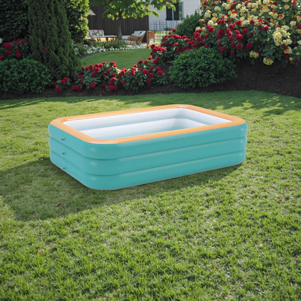 

Ordinary Rectangle Portable Mini Inflatable Swimming Pool PVC Home Swimming Pool for Families Children's Pools Factory Price