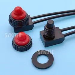 Traffic Light On Off Self-locking ZE-107S-1 Waterproof Dustproof LED Lighting Push Button Switch With Double Line