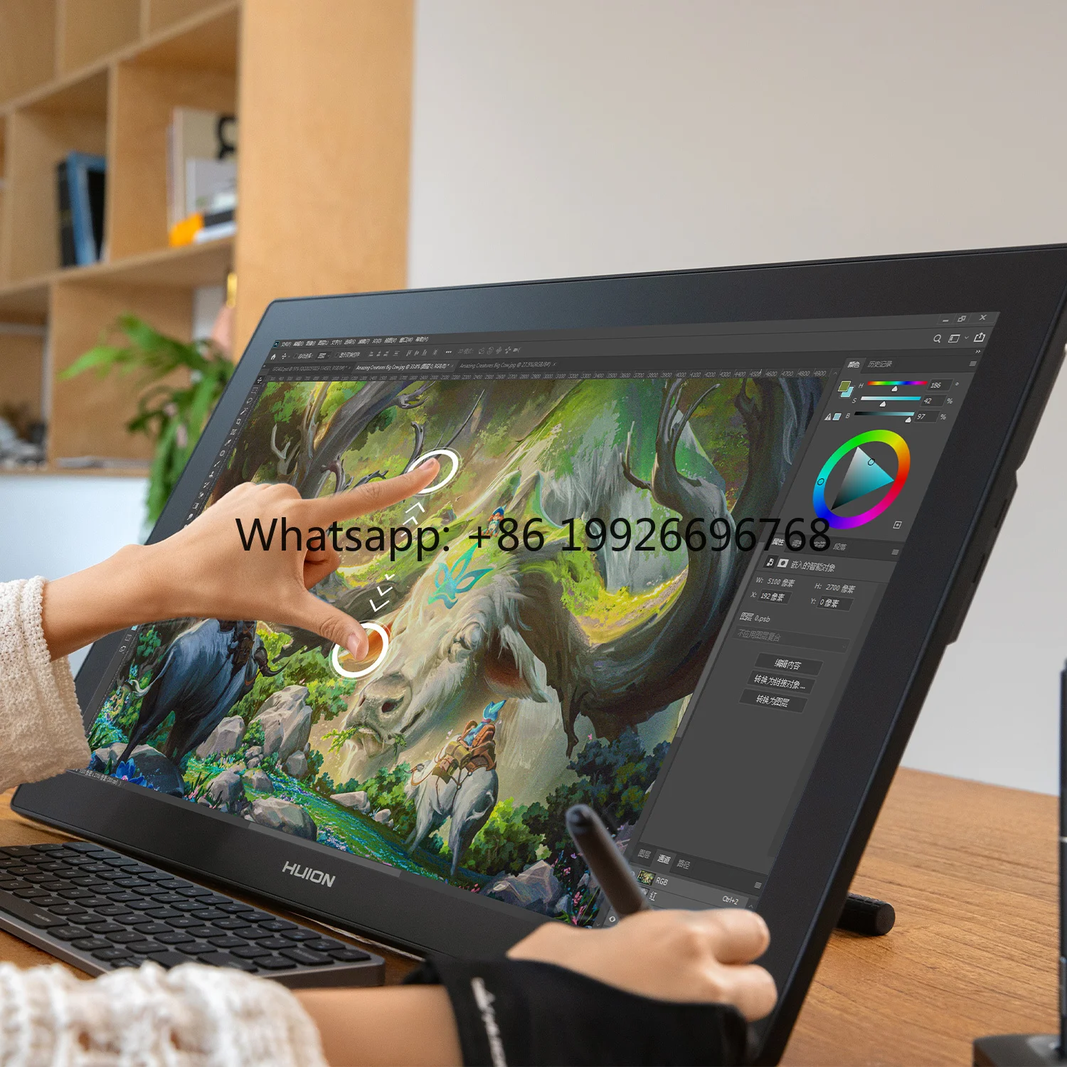 23.8 Inch 16384 Levels Pressure 4K Ultra HD Professional Drawing Graphic Tablet with Touch Screen  Pro 24 Gen3