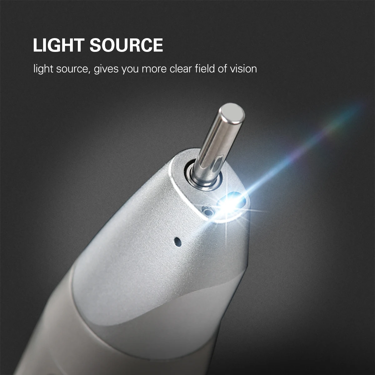 AZDENT Dental 1:5/1:1/20:1 LED Fiber Optic Low Speed Handstück Interne Spray Contra Winkel Push Button Handstück Zahnmedizin Werkzeug – Detail 25