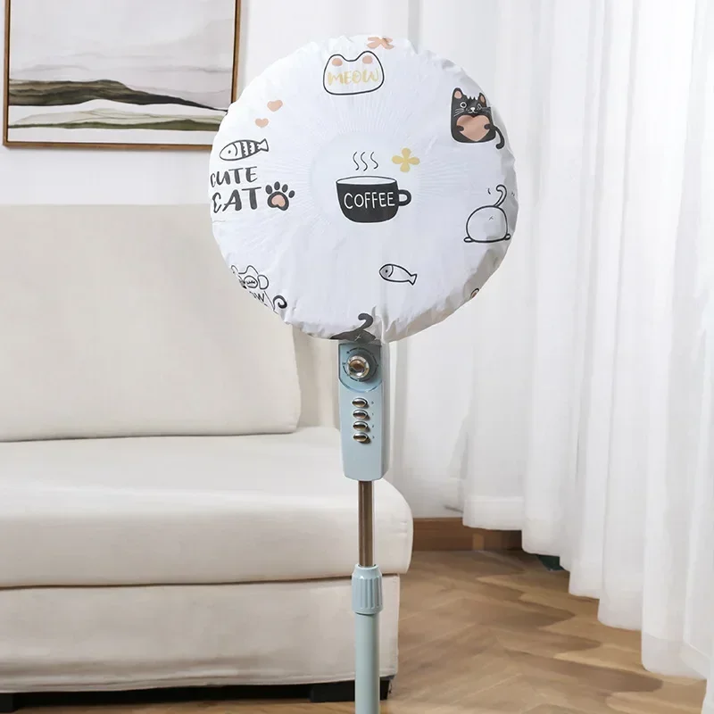 1pc-Fan Protective Cover Dust Cover, Waterproof Fan Cover Household Universal Round Floor-standing Electric Fan Cover-random