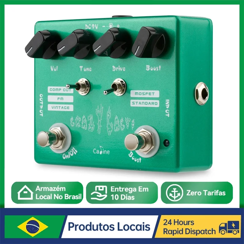 Caline CP-20 Guitar Effect Pedal Crazy Cacti Overdrive Guitar Effect Pedal incredibly diverse True Bypass Guitar Accessories